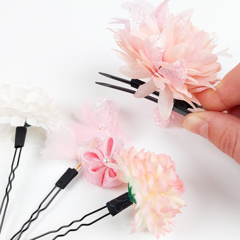 Flores japonesas para el pelo