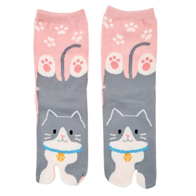 Pack de Calcetines Tabi Neko - 6 Pares - EU 36-40