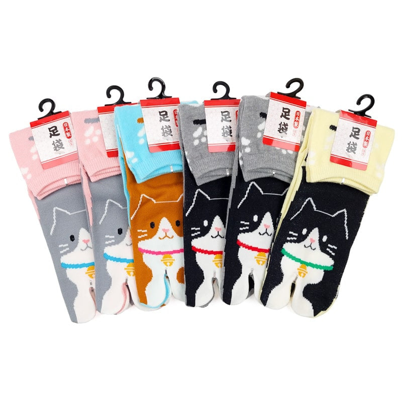 Pack de Calcetines Tabi Neko - 6 Pares - EU 36-40