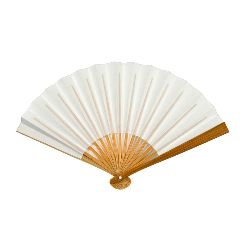 Mini ventilador japonés blanco