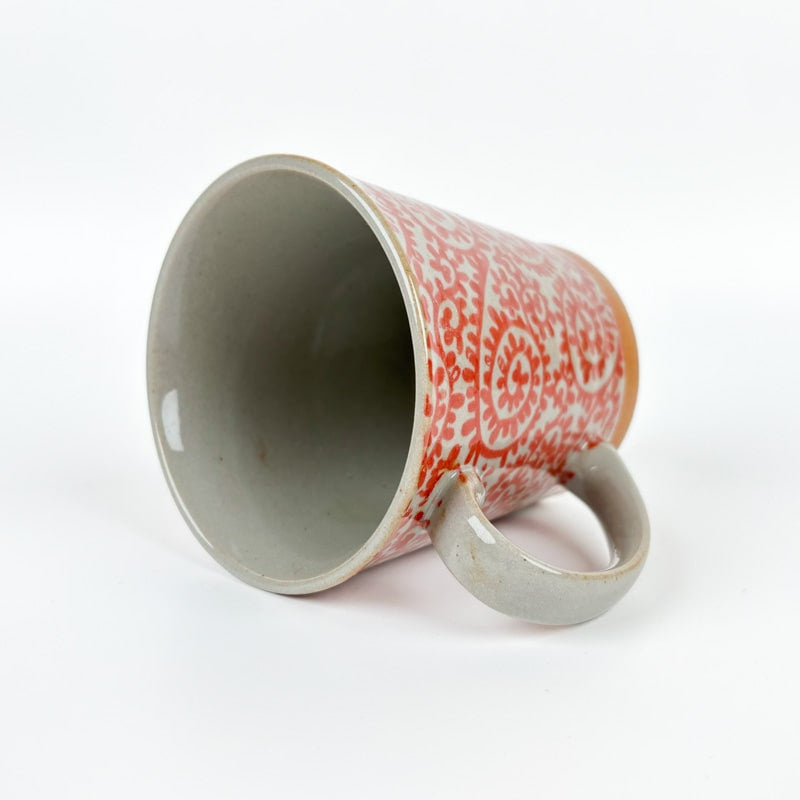 Taza japonesa Karakusa roja