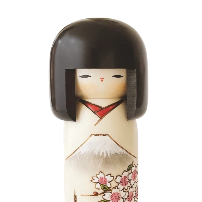 Muñeca Kokeshi del Monte Fuji