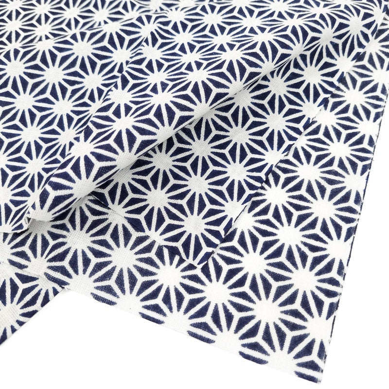 Toalla Tenugui Asanoha Azul