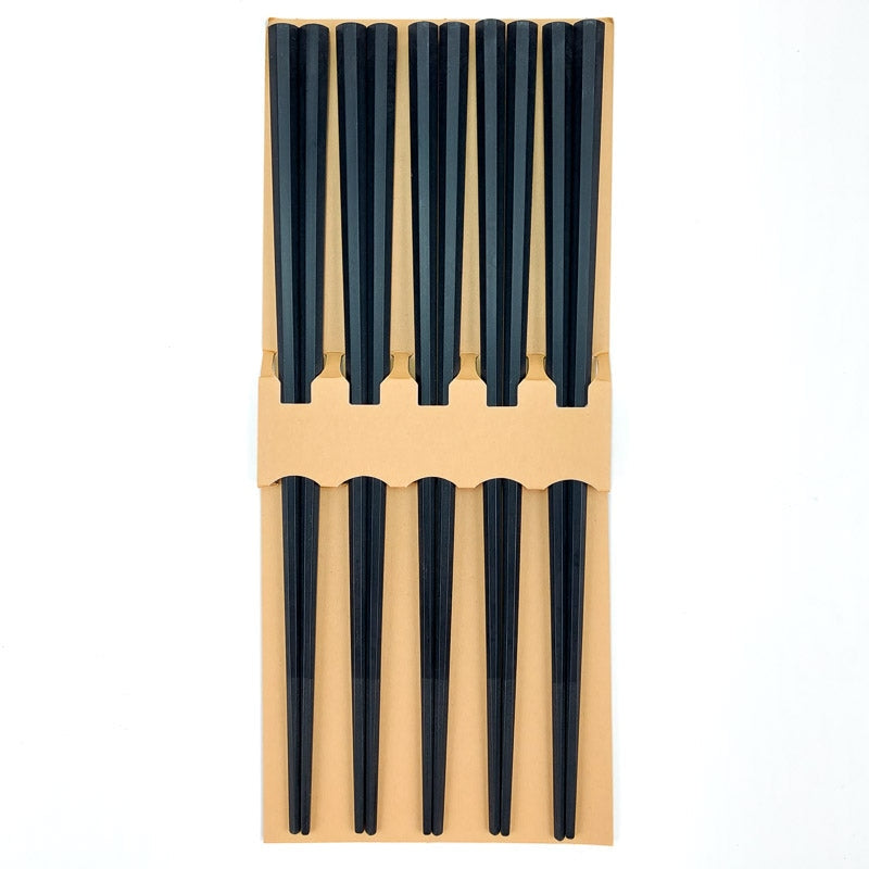 Juego de 5 pares de palillos negros