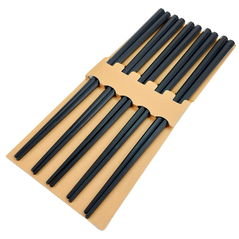 Juego de 5 pares de palillos negros