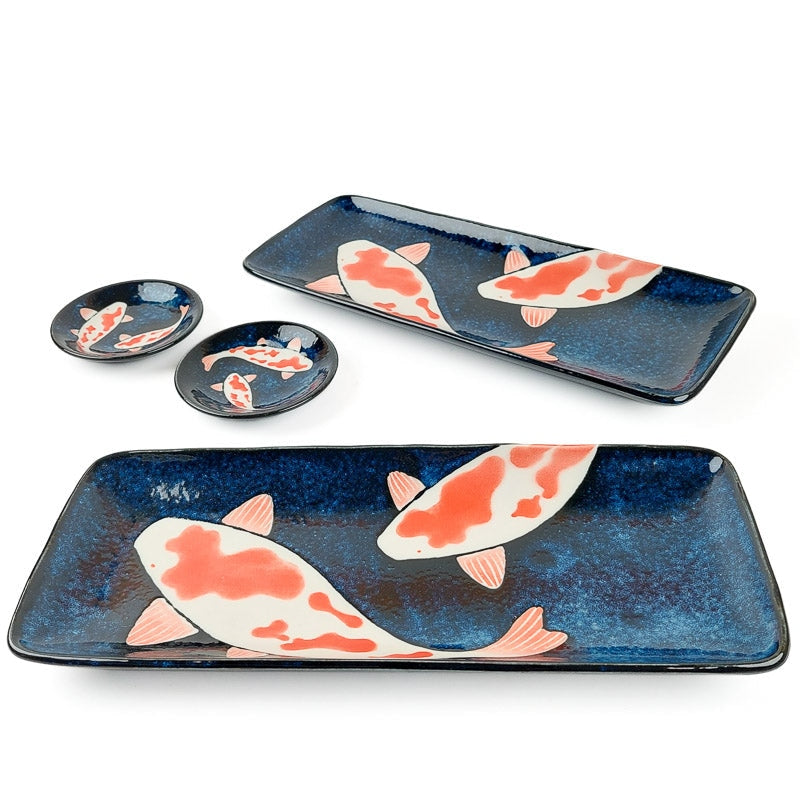 Juego de platos de sushi japonés