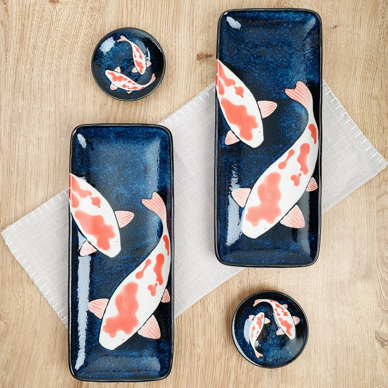 Juego de platos de sushi japonés