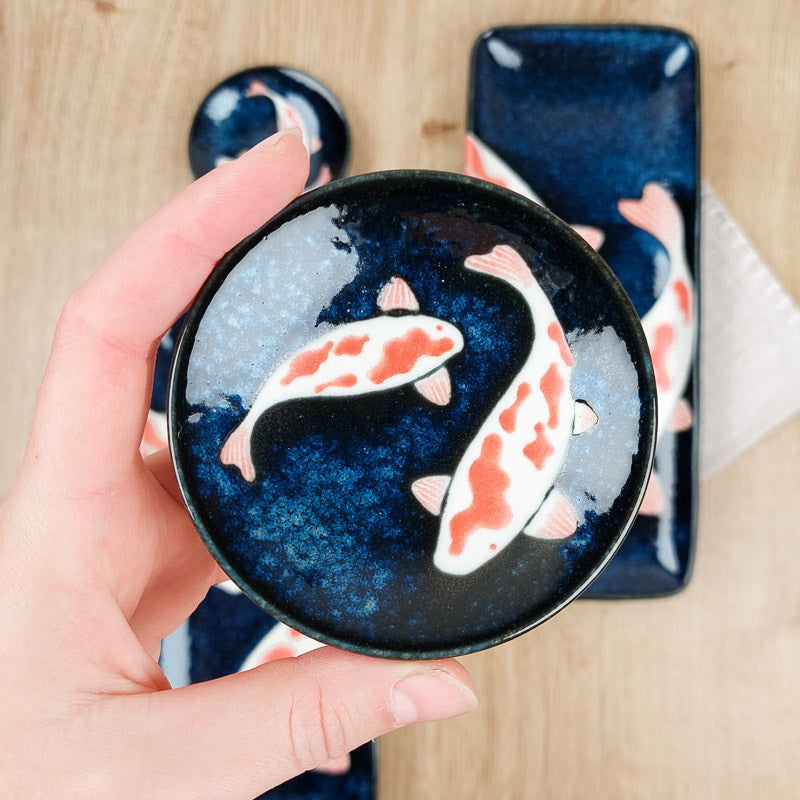 Juego de platos de sushi japonés