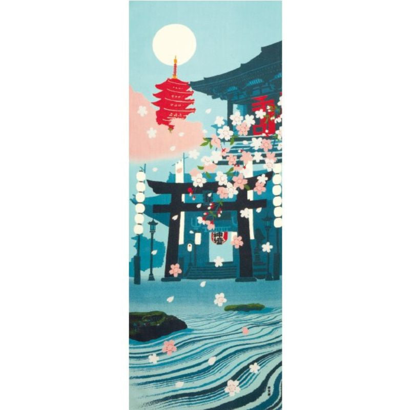 Tenugui Tochoji japonés