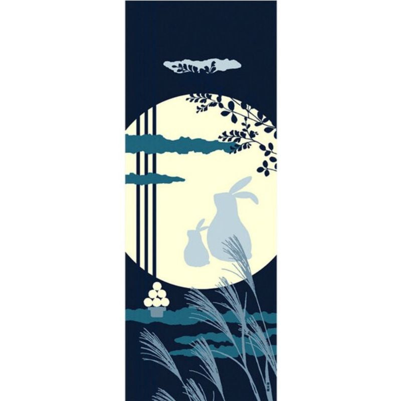 Tenugui Tsukimi japonés