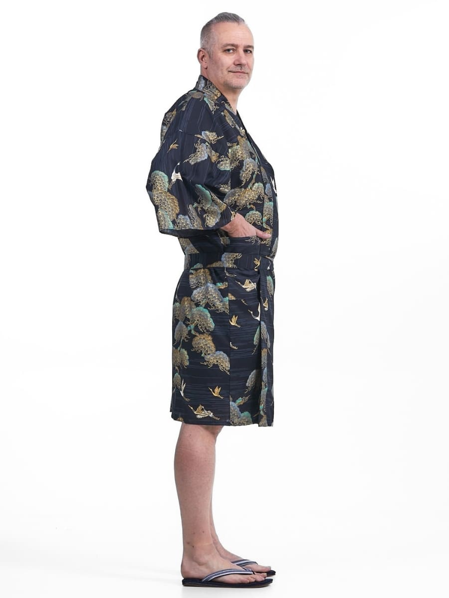Kimono Happi Grullas y Pinos Hombre