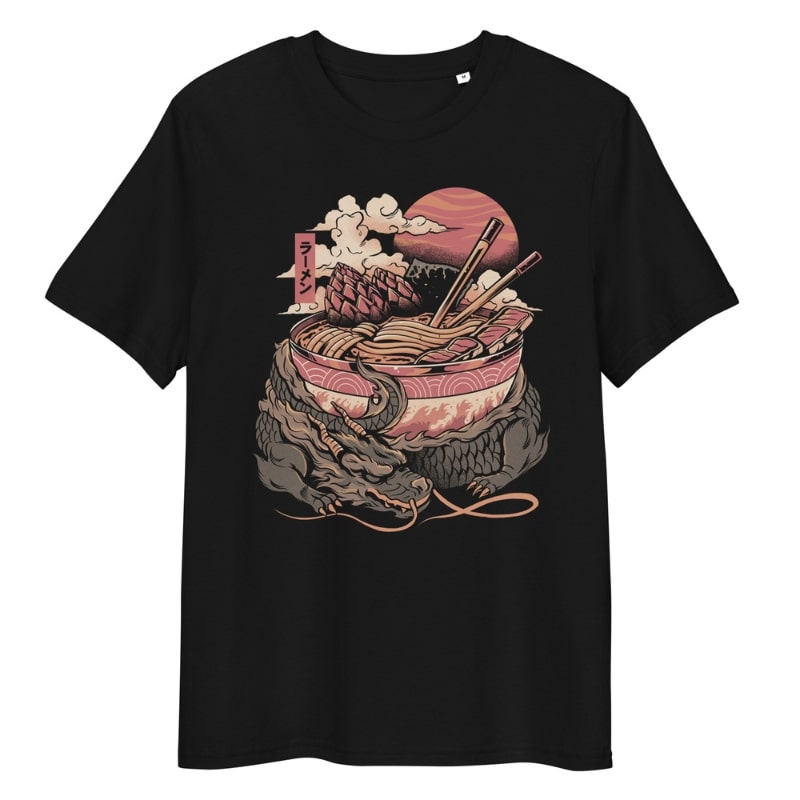 Camiseta Japonesa Dragón Ramen