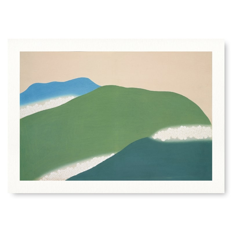 Póster Japonés Montañas