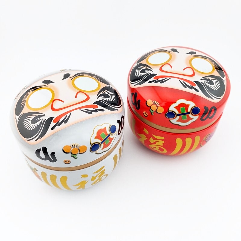 Juego 2 Latas para Té Daruma