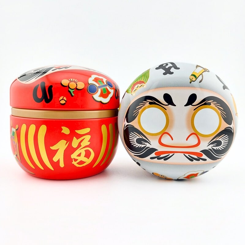 Juego 2 Latas para Té Daruma