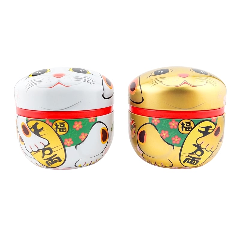 Juego 2 Latas para Té Maneki Neko