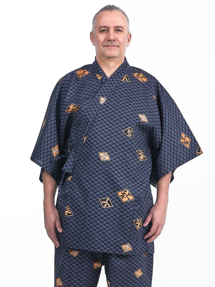 Jinbei Japonés Diamante Hombre