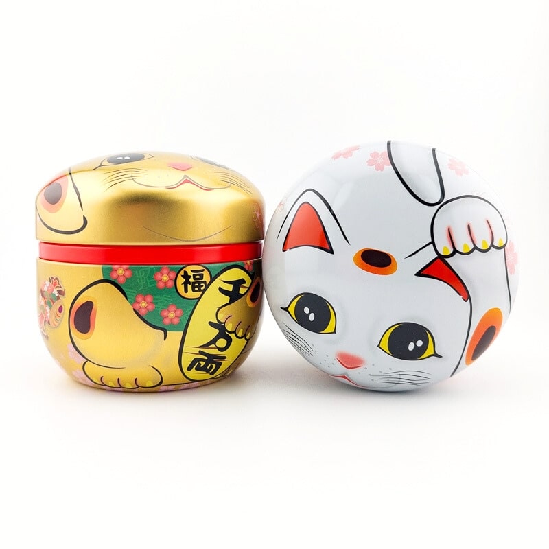 Juego 2 Latas para Té Maneki Neko