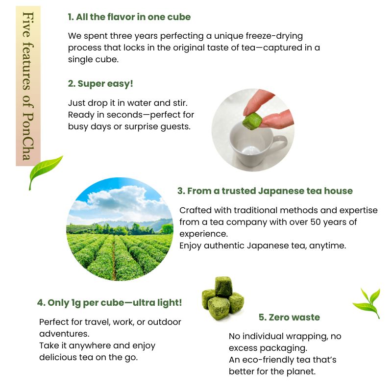 Cubos de Té Verde PonCha