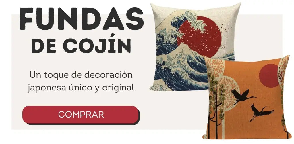 regalar funda de cojín japonesa