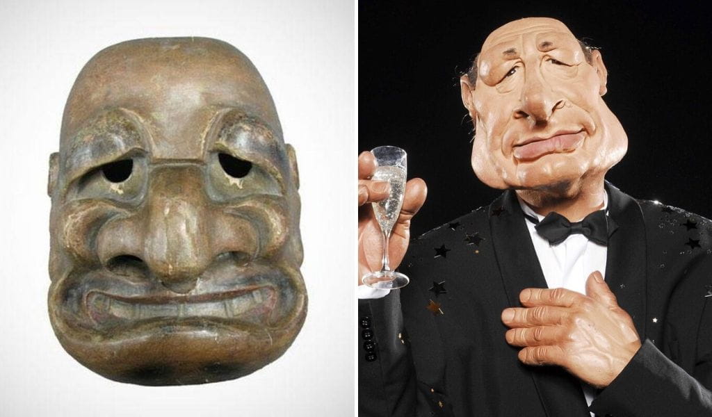 máscara japonesa jacques chirac