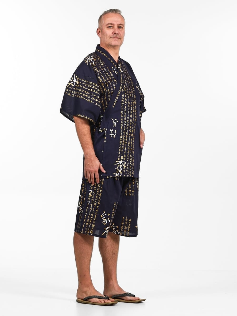 Jinbei Japonés Hombre Kanji