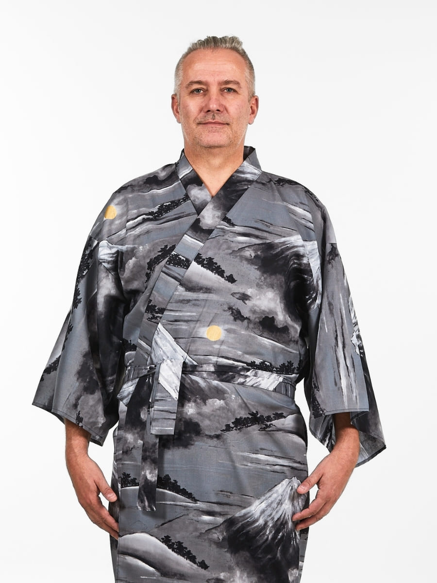 Kimono Yukata Monte Fuji Hombre