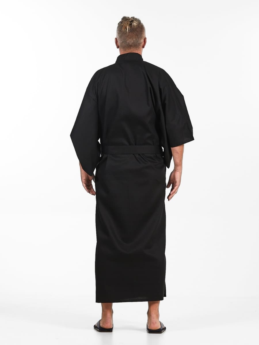 Kimono Japonés Hombre Negro