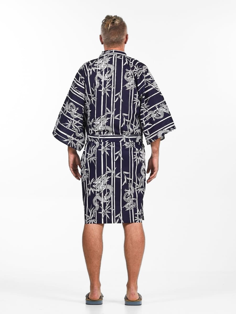 Kimono Happi Bambú Dragón Hombre
