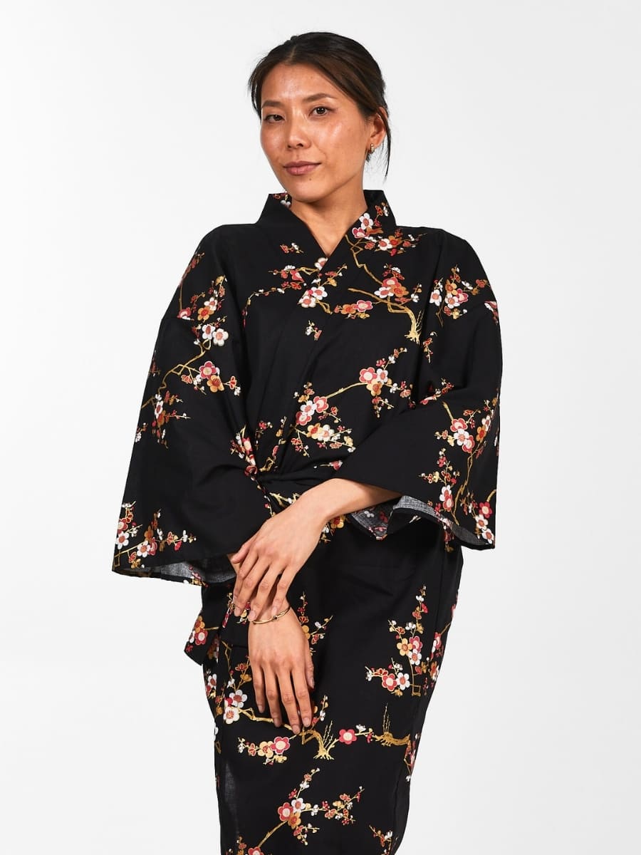 Kimono Happi Ōgonbai Mujer