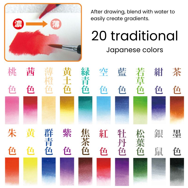 Set Bolígrafo y Pincel para Acuarela SAI