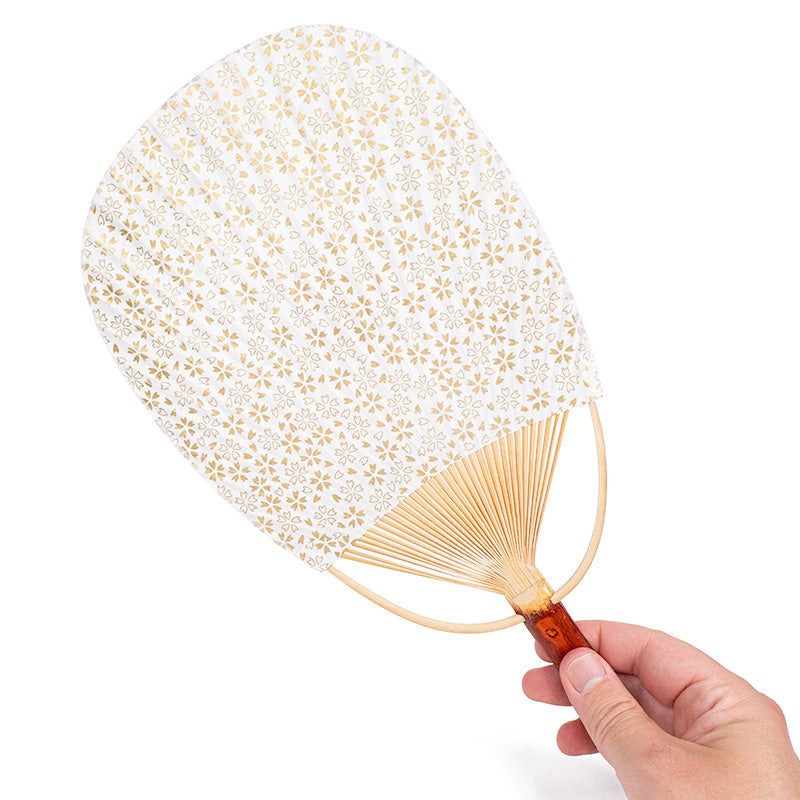 Abanico japonés Uchiwa Washi Sakura