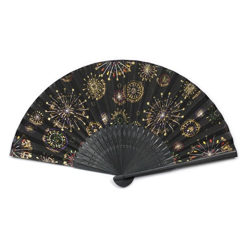 Abanico Japonés Yuzen Hanabi