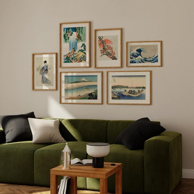 Póster Japonés Cascada de Yoro