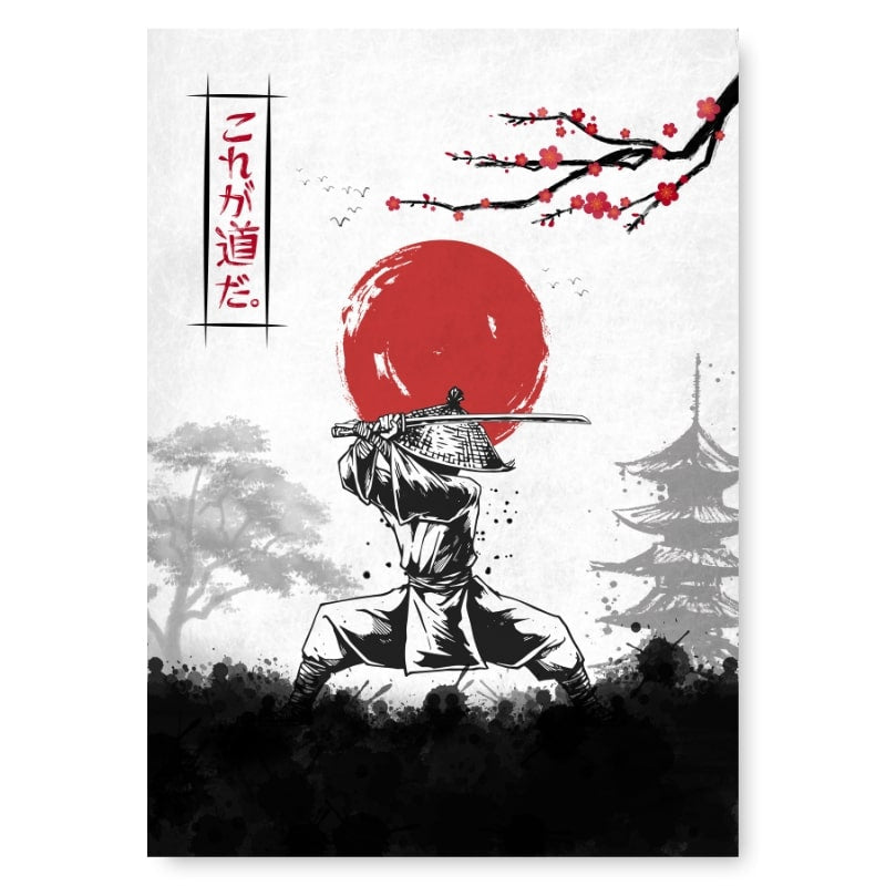 Póster del Código Bushido japonés - A3