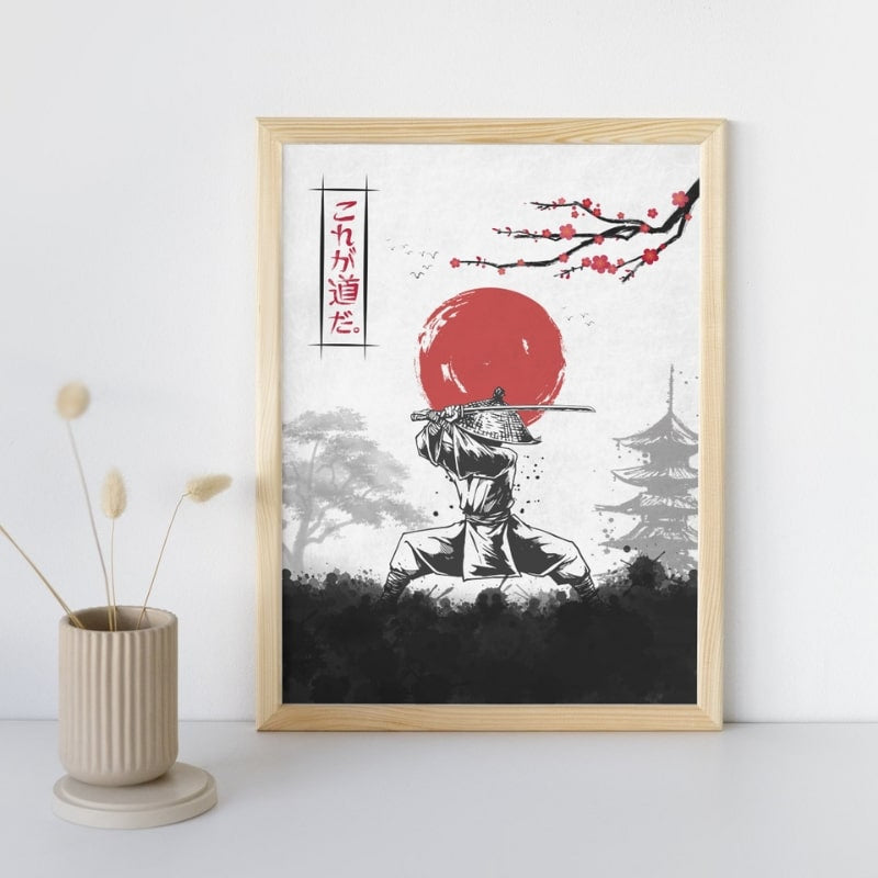 Póster del Código Bushido japonés - A3