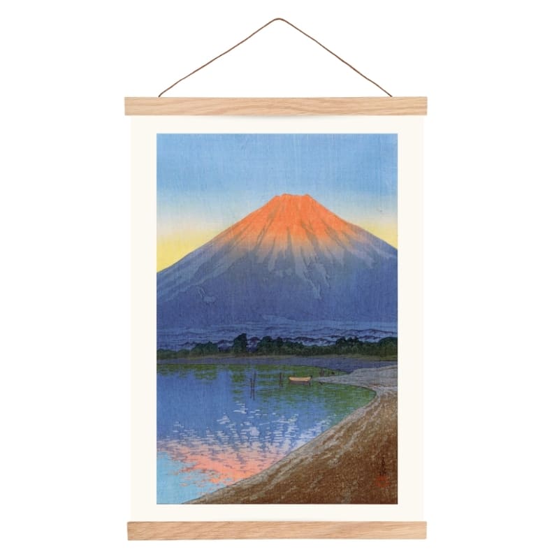 Póster Japonés Lago Yamanaka