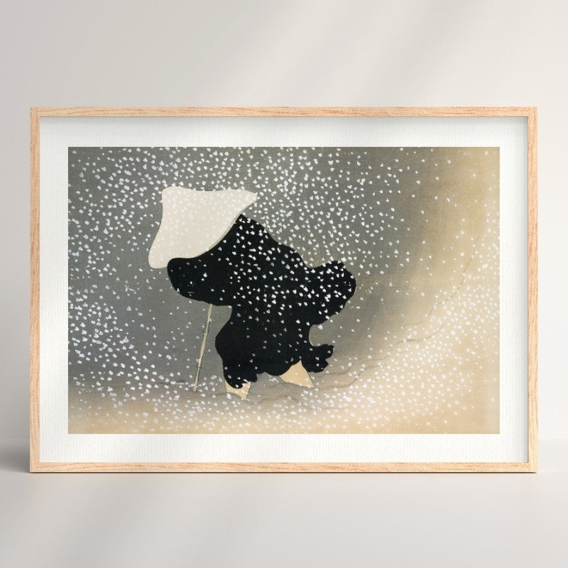 Póster Japonés Tormenta de Nieve