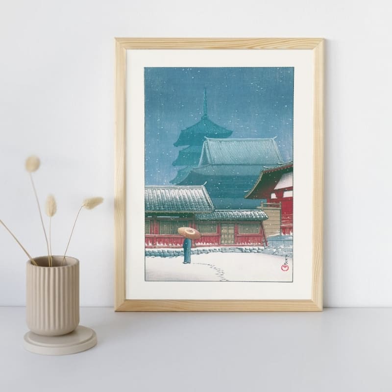 Pintura Japonesa Templo Tennoji
