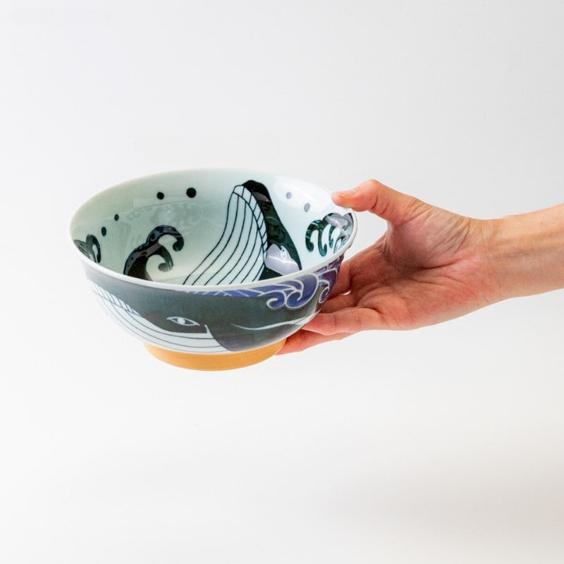 Cuenco japonés para donburi de ballena