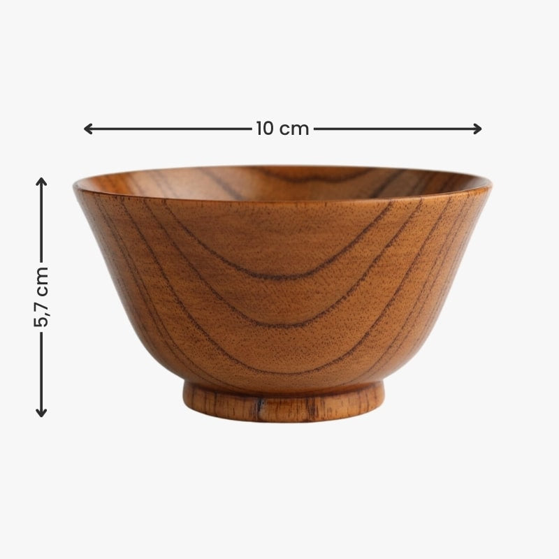 Cuenco japonés de madera Urushi