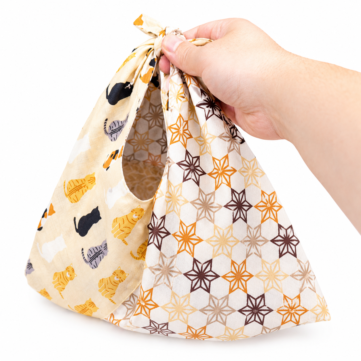 Bolso Japonés para Anudar Azuma Bukuro Gatos