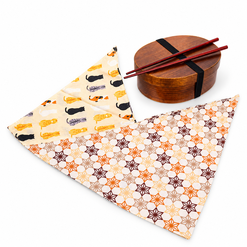 Bolso Japonés para Anudar Azuma Bukuro Gatos