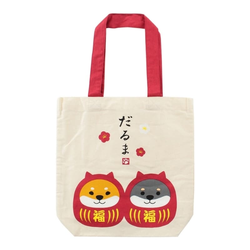 Bolso Tote Marfil Shiba Daruma