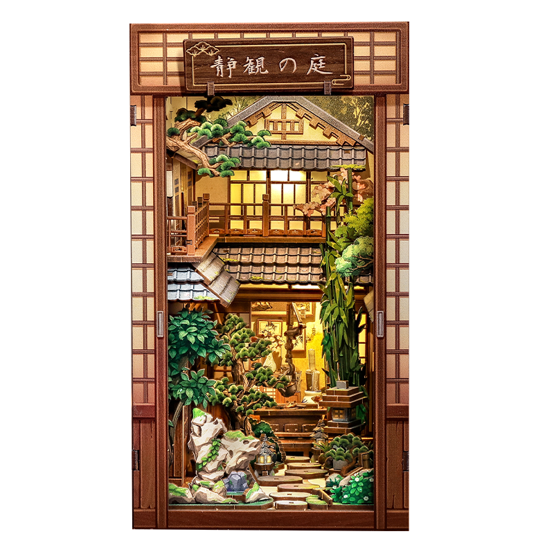 Book Nook Japonés Serene Courtyard