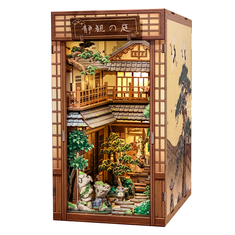 Book Nook Japonés Serene Courtyard