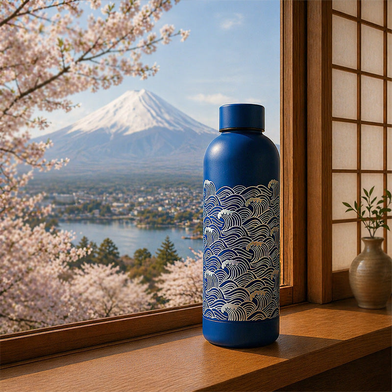 Botella Térmica 500 ml - Azul Nami