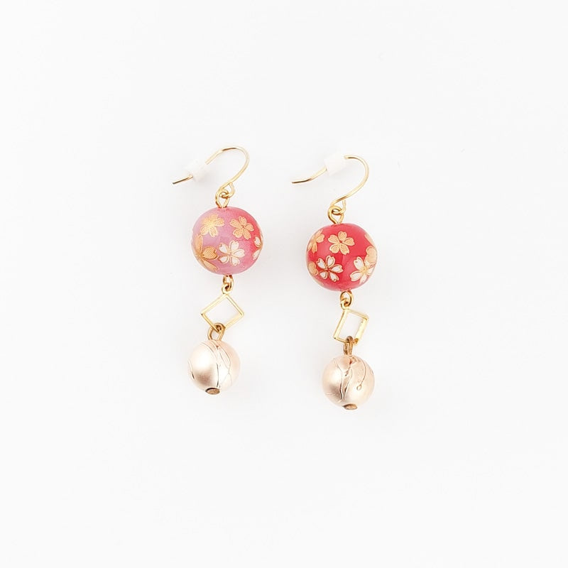 Pendientes japoneses Cherry Rose