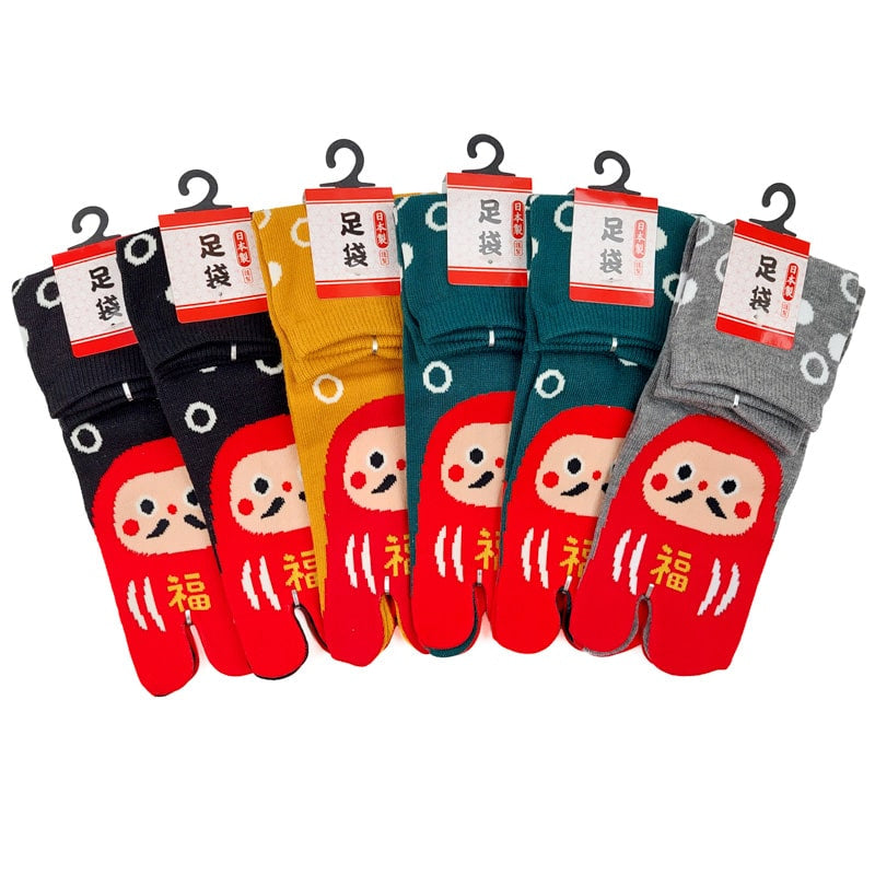 Calcetines Tabi Daruma - 6 Pares EU 36-40