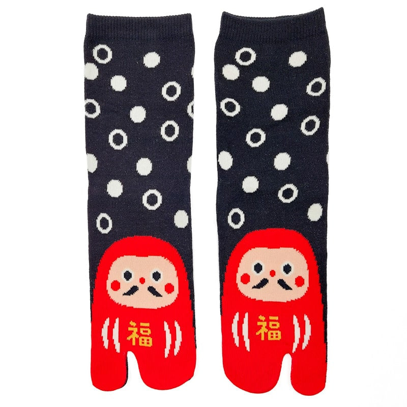 Calcetines Tabi Daruma - 6 Pares EU 36-40